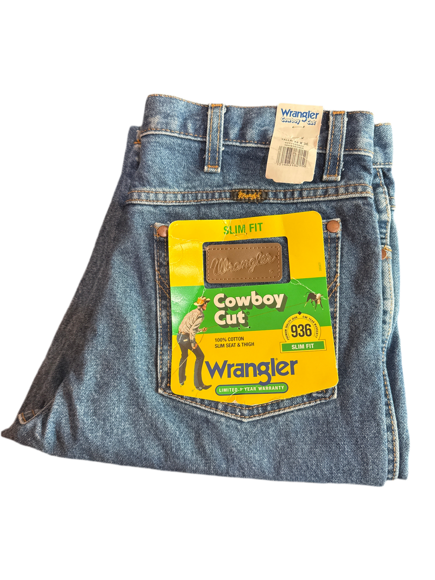 Pantalón Wrangler Slim Fit Azul Stone