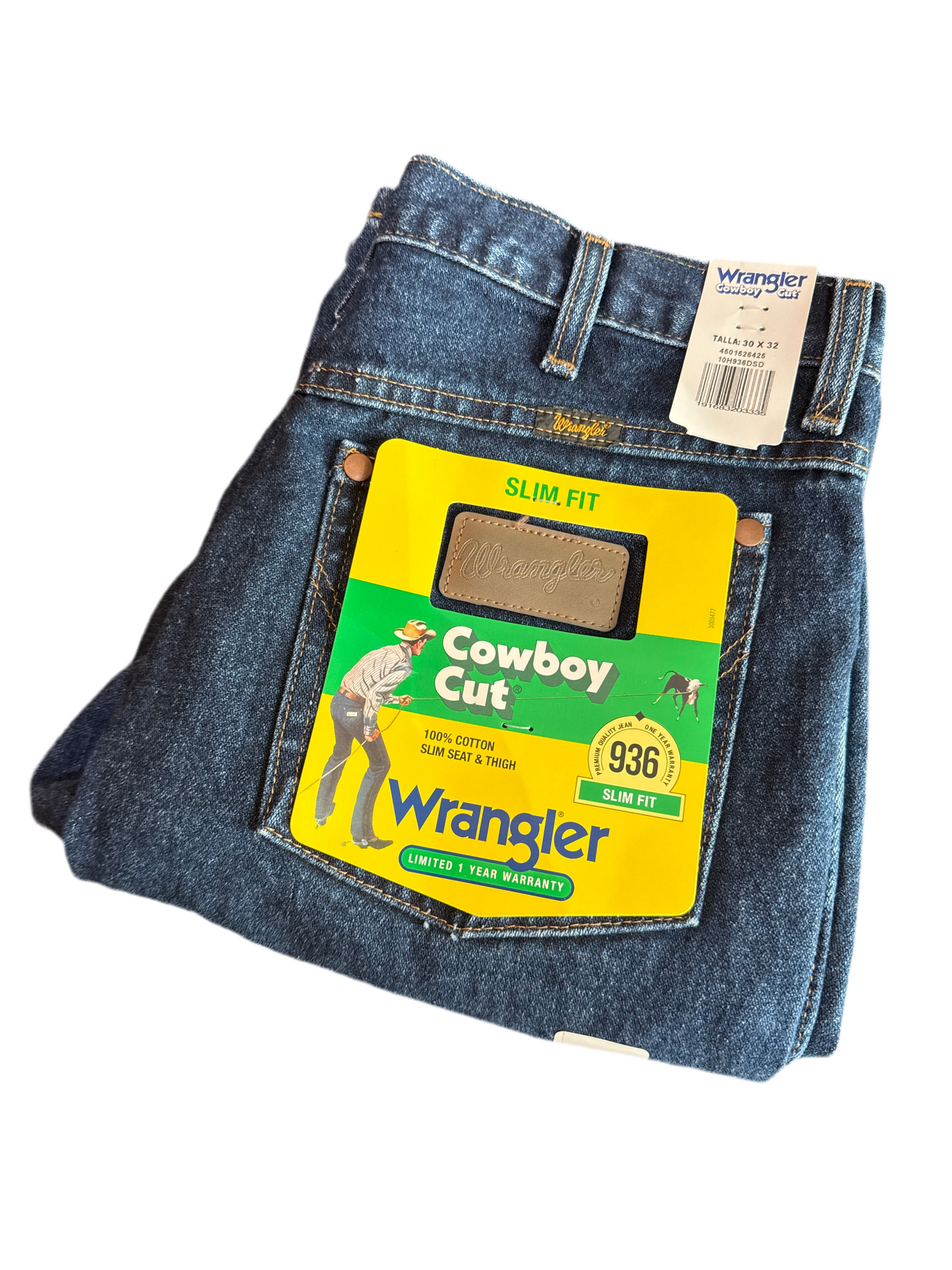 Pantalón Wrangler Slim Fit Azul Obscuro