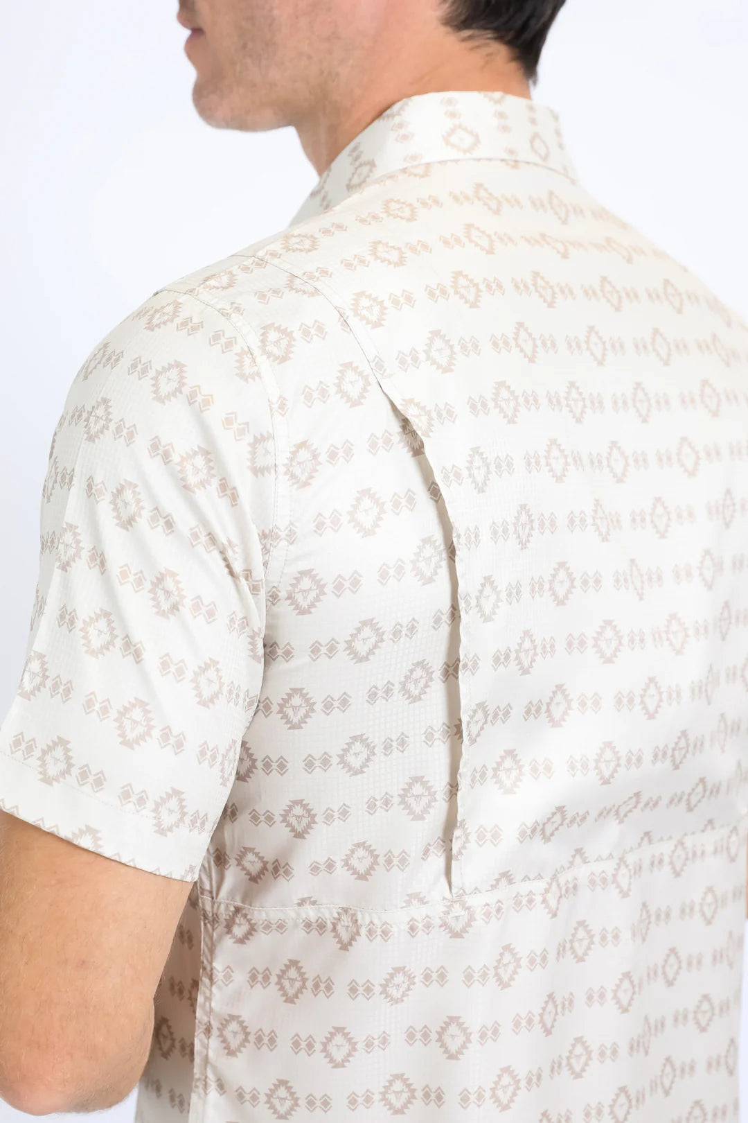 Camisa Platini Manga Corta Ventilada Beige