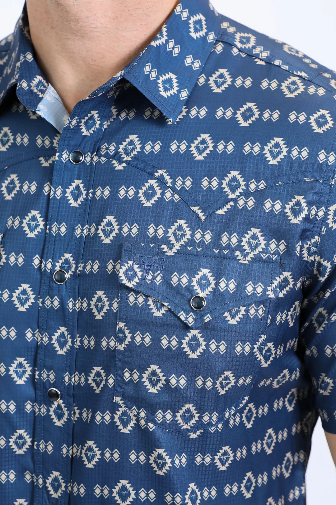 Camisa Platini Manga Corta Ventilada Navy