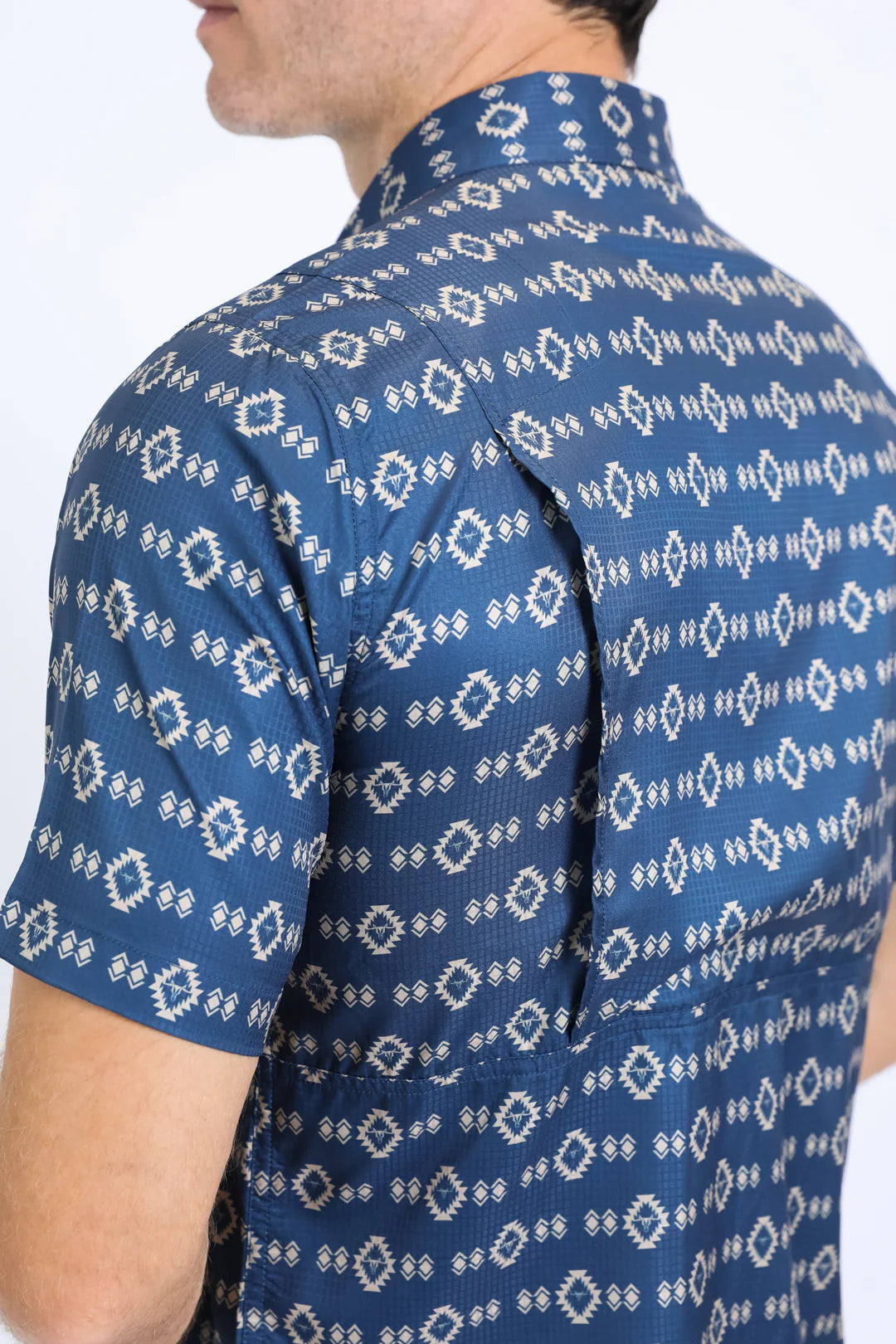 Camisa Platini Manga Corta Ventilada Navy