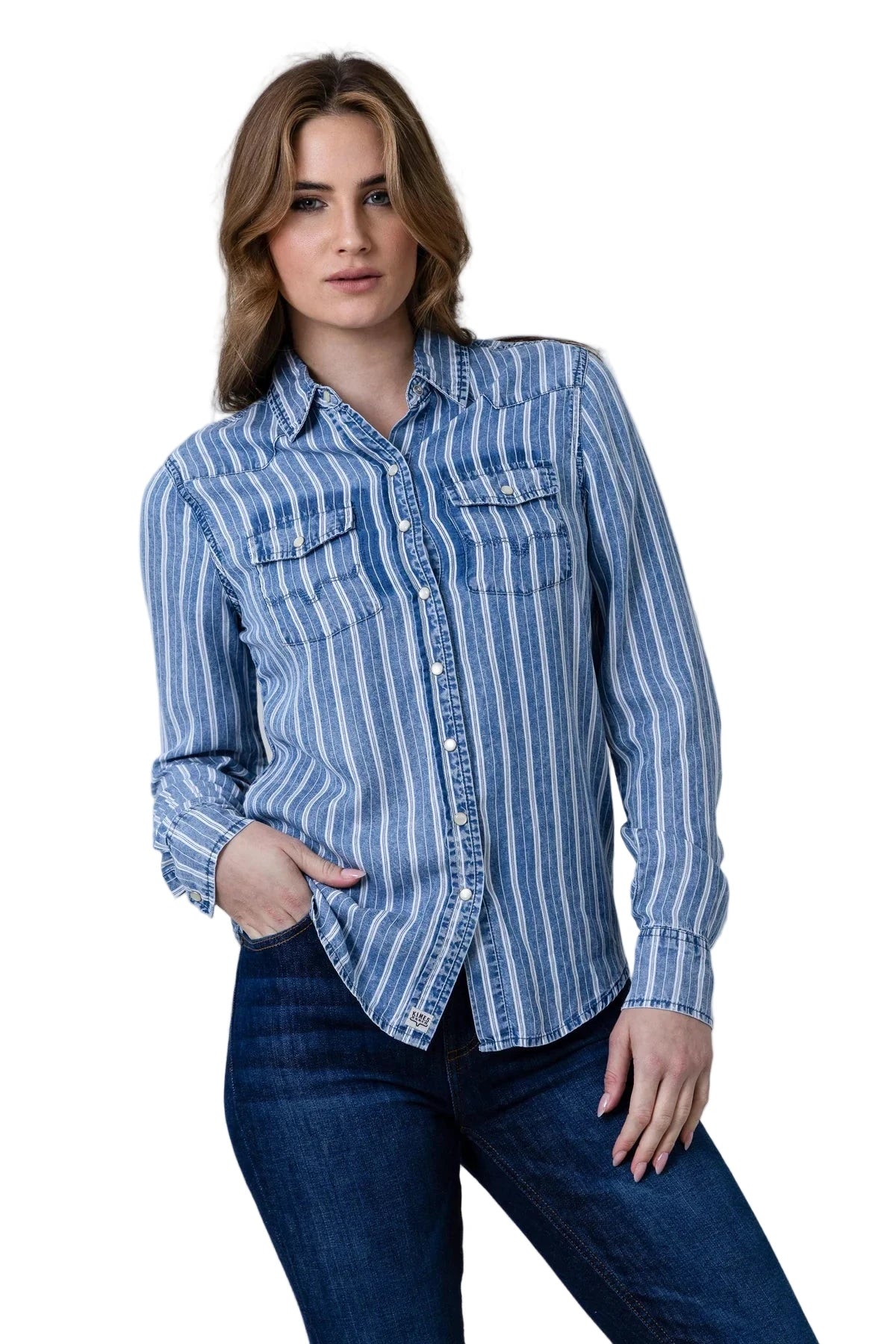 Camisa Kimes Ranch KC Tencel Stripe