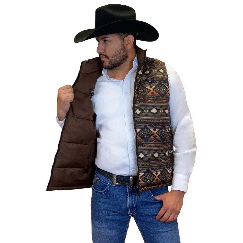 Chaleco Tempco Café Doble Vista