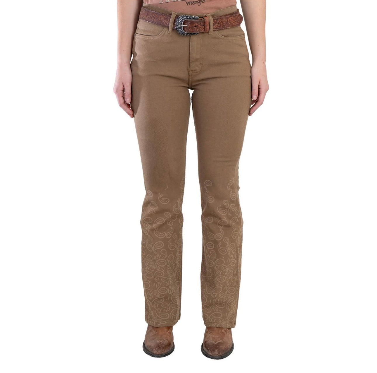 Pantalón Wrangler Tan Flare