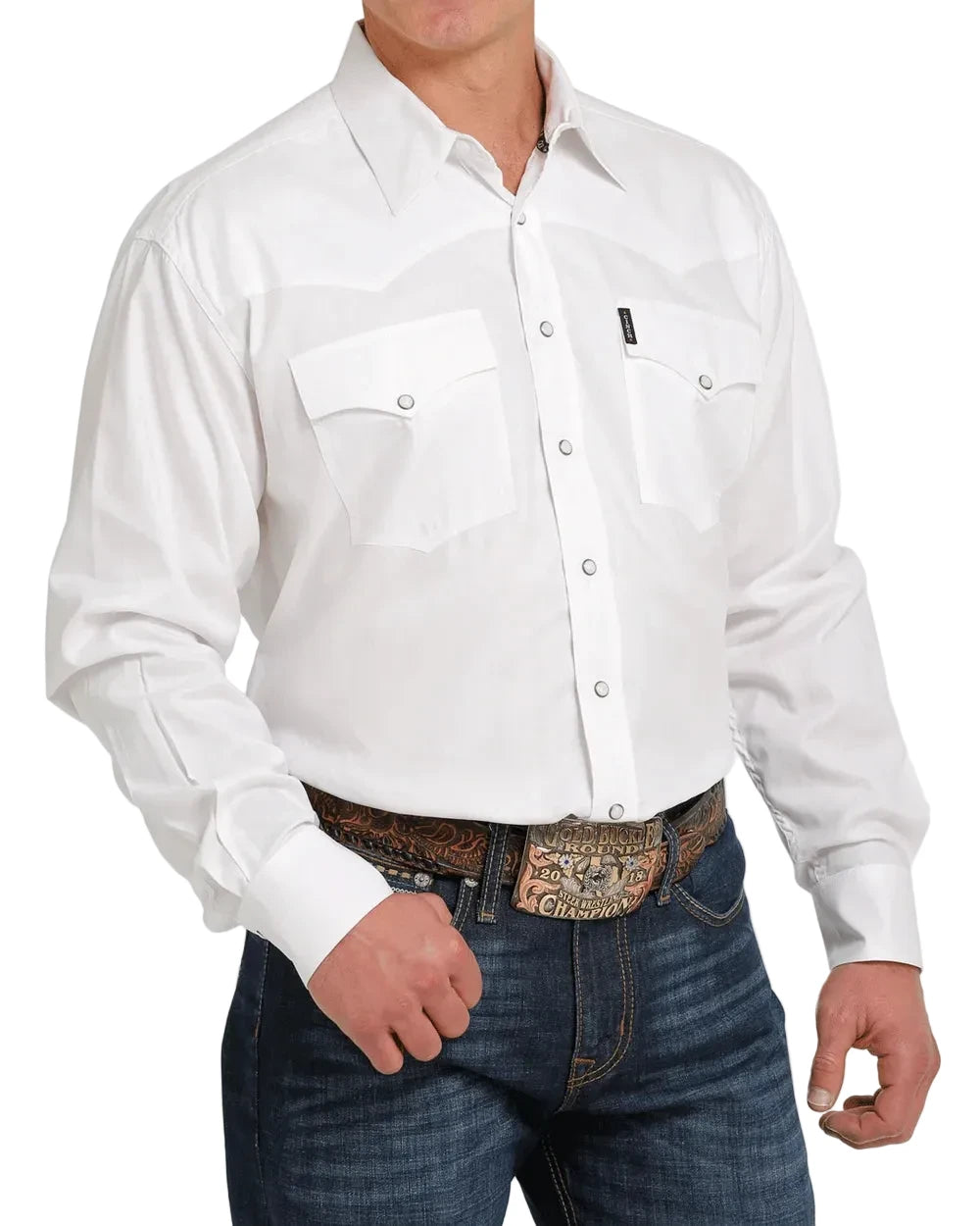 Camisa Cinch Blanca Broche