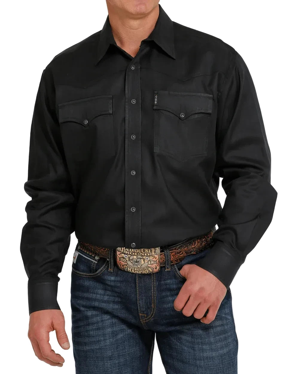 Camisa Cinch Black Broche