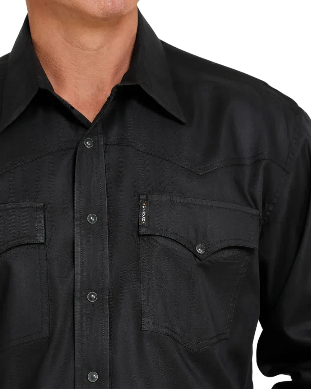 Camisa Cinch Black Broche