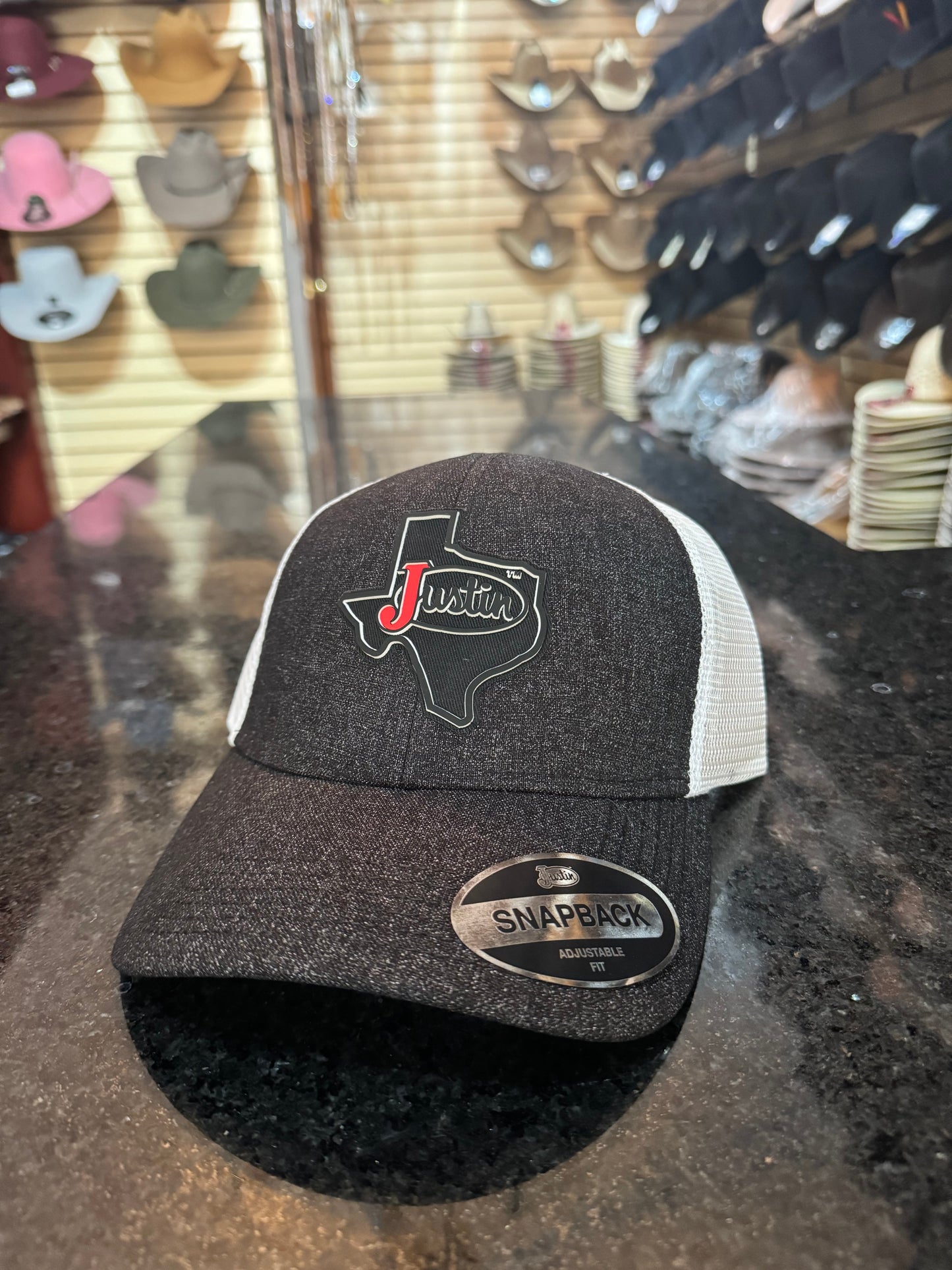 Gorra Justin Texas State Grey