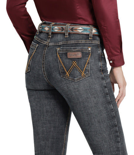 Pantalón Wrangler HighRise Retro Azul