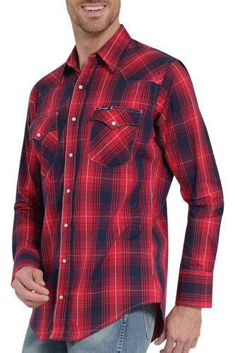 Camisa Wrangler Cuadros Rojos