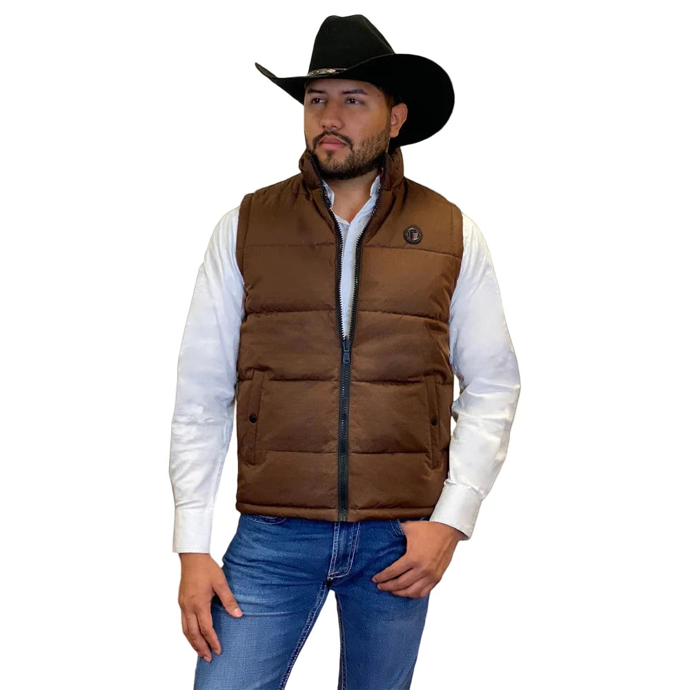 Chaleco Tempco Café Doble Vista