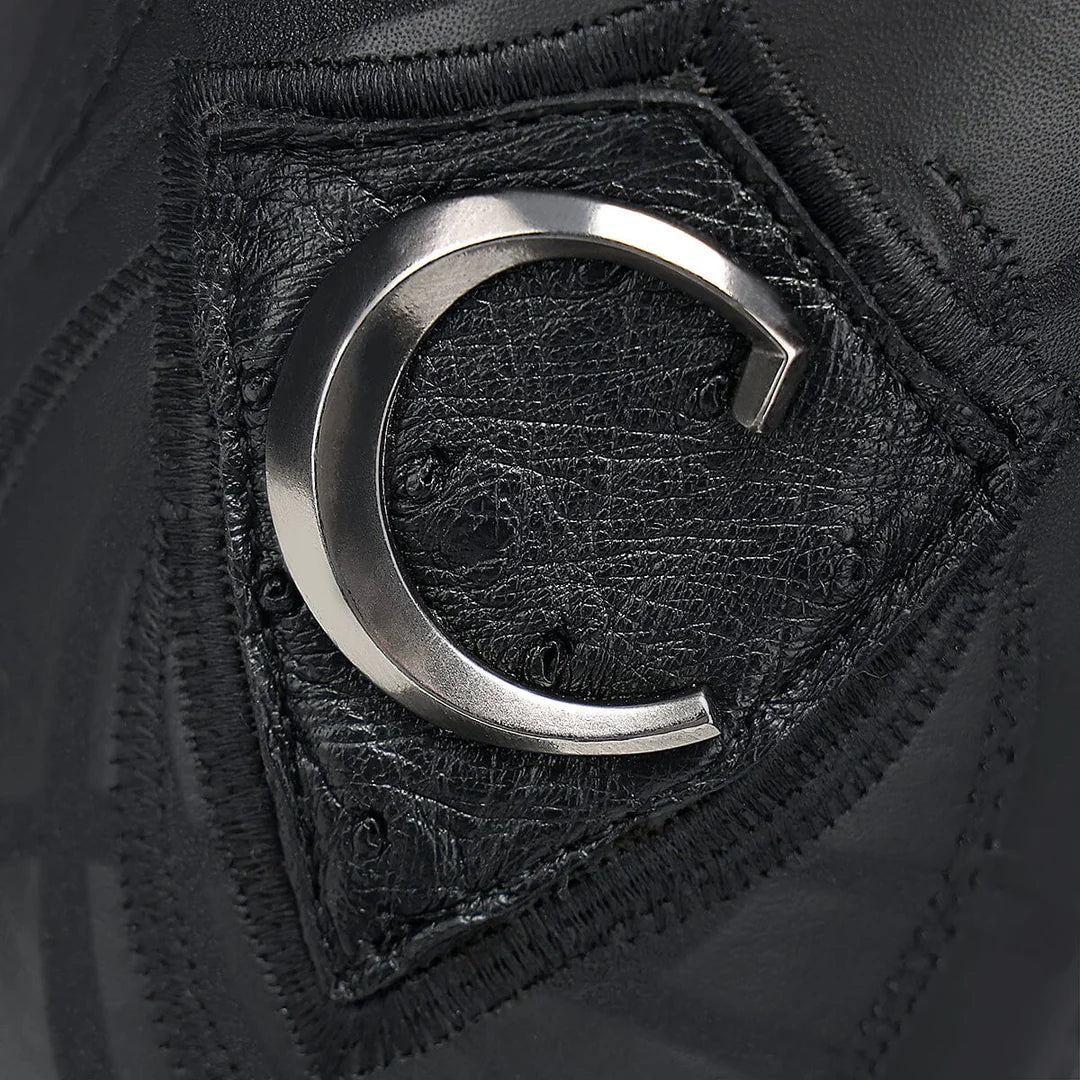 Bota Cuadra Avestruz Negro Rodeo