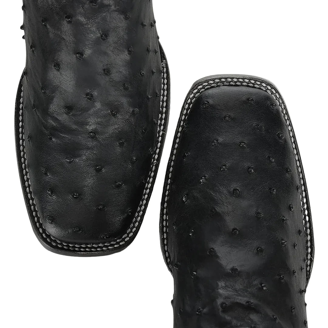 Bota Cuadra Avestruz Negro Rodeo